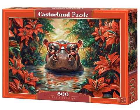 ⁨Puzzle 500 Hippo Relaxation CASTOR⁩ w sklepie Wasserman.eu