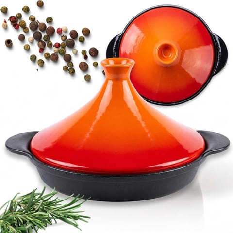 ⁨GARNEK MAROKAŃSKI TADŻIN TAGINE ŻELIWNY 27cm HAGE⁩ w sklepie Wasserman.eu