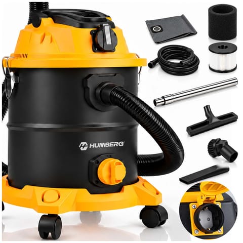 ⁨Odkurzacz przemysłowy 20 l 3600 W uniwersalny na mokro i sucho HM-407⁩ w sklepie Wasserman.eu
