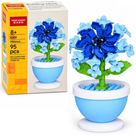 ⁨Klocki techniczne Seria: Kwiaty w doniczce mini HIBISKUS 95ele ZA6289 E⁩ w sklepie Wasserman.eu