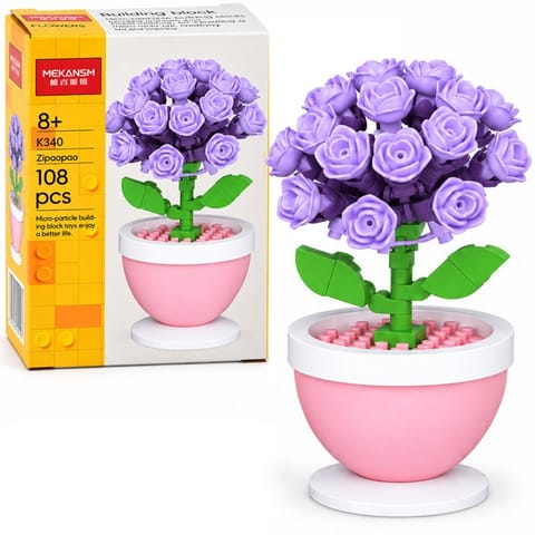 ⁨Klocki techniczne Seria: Kwiaty w doniczce mini HORTENSJA 108ele ZA6289 D⁩ w sklepie Wasserman.eu