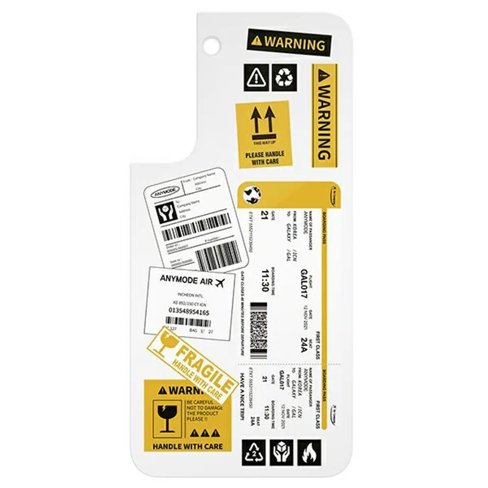 ⁨Panel Samsung GP-TOU021AMCWW do etui Frame Cover do Galaxy S22+ biały/white⁩ w sklepie Wasserman.eu