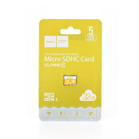 ⁨Karta microSD 32GB class 10 Hoco żółta⁩ w sklepie Wasserman.eu