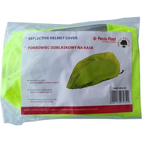 ⁨Pokrowiec odblaskowy na kask rowerowy 0468-0002-00 Panta Plast⁩ w sklepie Wasserman.eu