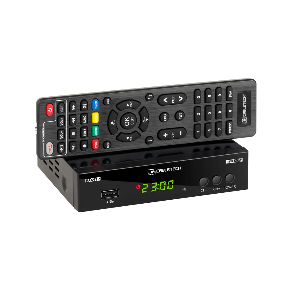 ⁨Tuner DVB-T2/C HEVC H.265 Cabletech⁩ w sklepie Wasserman.eu