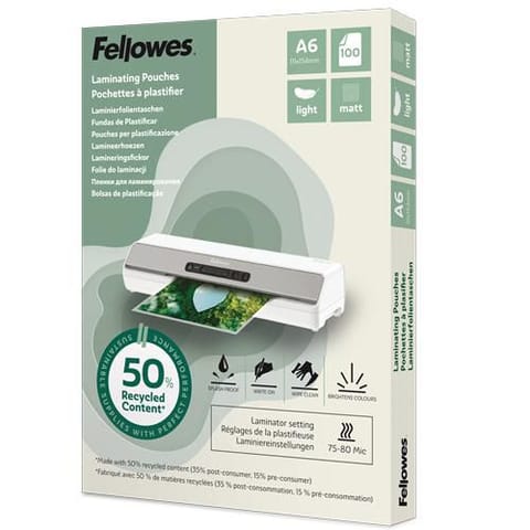 ⁨Fellowes Laminator Pouch 100 Pc(S)⁩ w sklepie Wasserman.eu