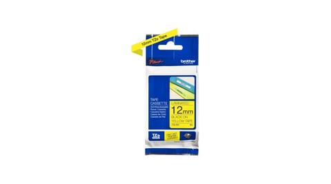⁨Brother TZe-631 Laminated Tape Black on Yellow, TZe, 8 m, 1.2 cm⁩ w sklepie Wasserman.eu