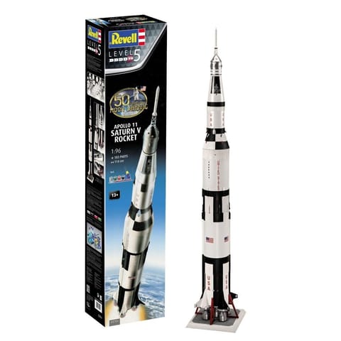 ⁨Plastic model Moon Landing 1/96 Apollo 11 Saturn V⁩ at Wasserman.eu
