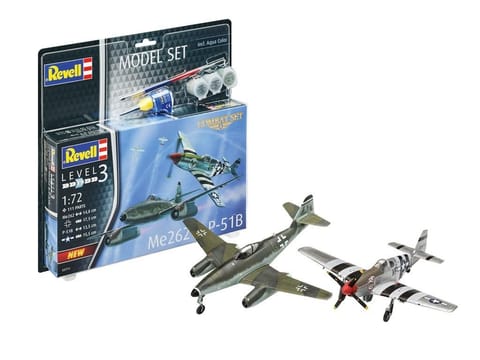 ⁨Model Set Messerschmitt Me262/P-51B Mustang⁩ at Wasserman.eu