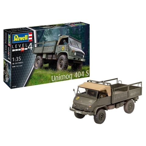 ⁨Plastic model vehicle UNIMOG 404 S 1/35⁩ at Wasserman.eu