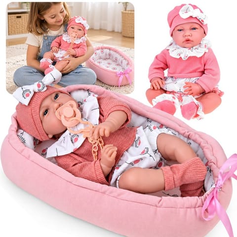 ⁨Lalka BOBAS miękka guma - 12 funkcji dźwiękowych 45cm + nosidełko ZA6436⁩ w sklepie Wasserman.eu