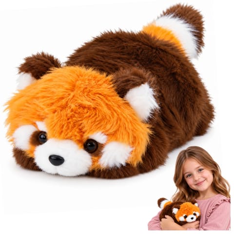 ⁨Mała Pluszowa Panda Czerwona Przytulanka Maskotka Rudawo-Brązowa 16 cm⁩ w sklepie Wasserman.eu