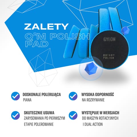 ⁨GYEON Q2M Rotary Polish 145x25mm - pad polerski średnio ścierny⁩ w sklepie Wasserman.eu