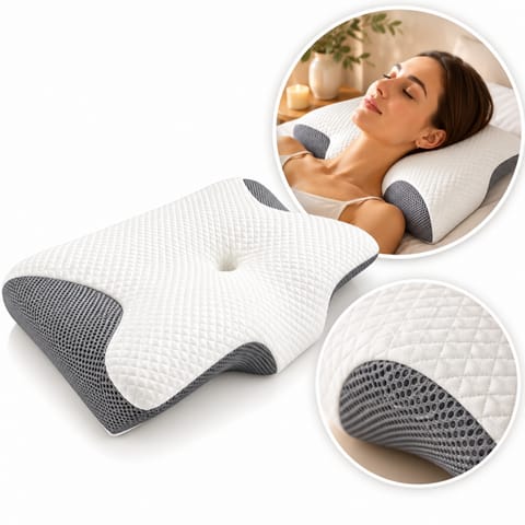 ⁨Poduszka pod szyję, kark, ortopedyczna profilowana, ergonomiczna PDS28⁩ w sklepie Wasserman.eu