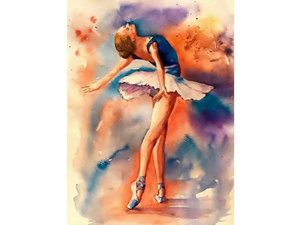 ⁨Diamond Embroidery, Painting, Diamond Mosaic Diamond Painting, BALLERINA IN DANCE 30x40cm⁩ at Wasserman.eu