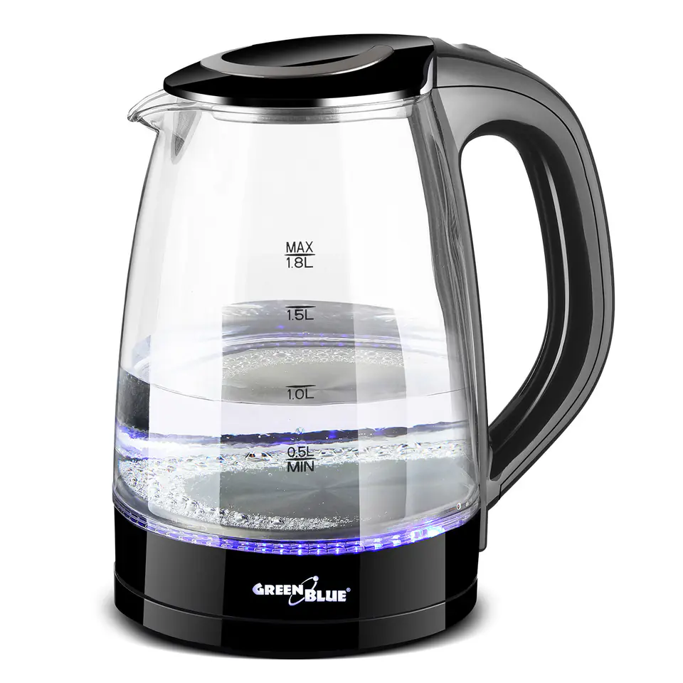 Electric Glass Kettle 1,8L GreenBlue GB460 at Wasserman.eu