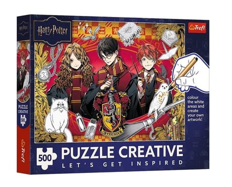 ⁨Puzzle 500 Potęga Gryffindoru TREFL⁩ w sklepie Wasserman.eu