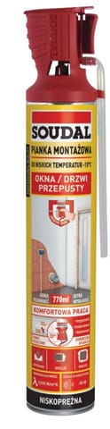 ⁨PIANKA MONTAŻOWA WĘŻYKOWA SOUDAL GENIUS GUN 770ML ZIMOWA⁩ w sklepie Wasserman.eu