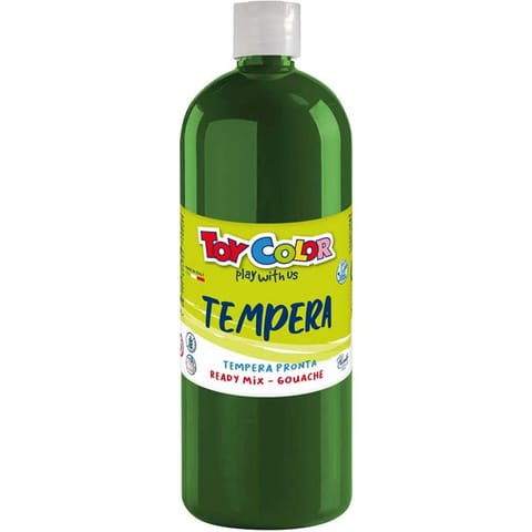 ⁨Farba TEMPERA 1000ml bright green 0554/12 TOY COLOR⁩ w sklepie Wasserman.eu