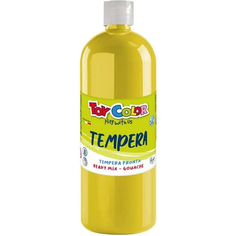 ⁨Farba TEMPERA 1000ml yellow 0554/03 TOY COLOR⁩ w sklepie Wasserman.eu