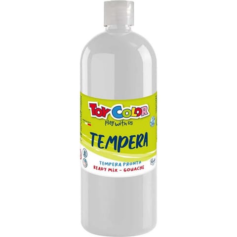 ⁨Farba TEMPERA 1000ml white 0554/01 TOY COLOR⁩ w sklepie Wasserman.eu