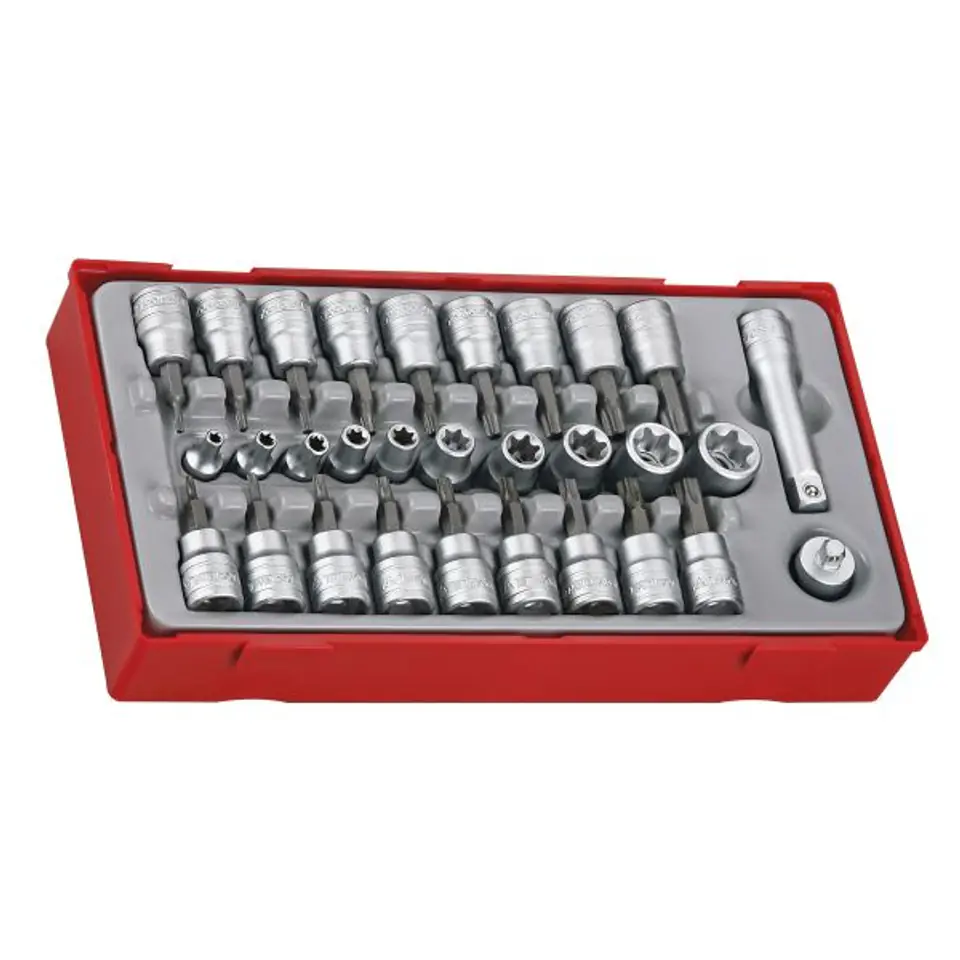 ⁨TORX SOCKET SET 1/4'' AND 3/8'' 30PCS⁩ at Wasserman.eu