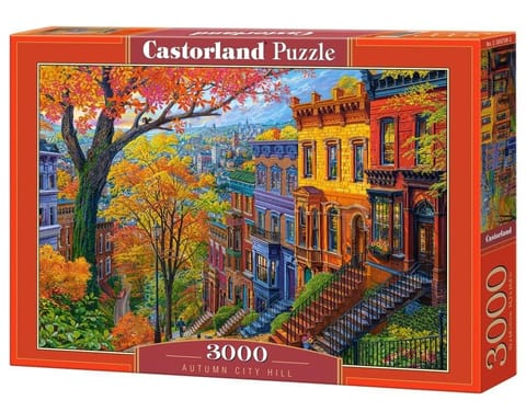 ⁨Puzzle 3000 Autumn City Hill CASTOR⁩ w sklepie Wasserman.eu
