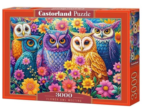 ⁨Puzzle 3000 Flower Owl Meeting CASTOR⁩ w sklepie Wasserman.eu