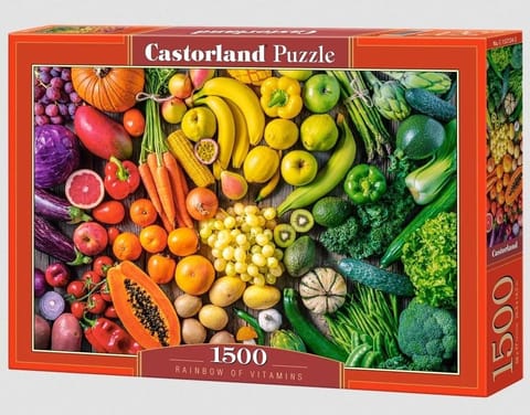 ⁨Puzzle 1500 Rainbow of Vitamins CASTOR⁩ w sklepie Wasserman.eu