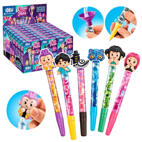 ⁨Idea Art Zestaw Mini Fabryka Długopisów K-popowe Łowczynie Demonów Clementoni 18481⁩ w sklepie Wasserman.eu