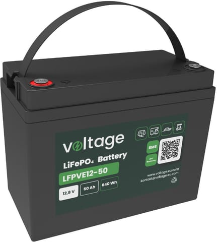⁨Akumulator LiFePO4 Voltage 12,8 V 50 Ah LFPVE12-50 Bluetooth (Żywotność ~5000 cykli)⁩ w sklepie Wasserman.eu