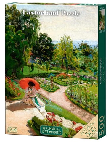 ⁨Puzzle 500 Red Umbrella, Józef Mehoffer CASTOR⁩ w sklepie Wasserman.eu