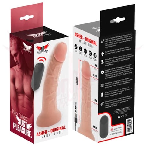 ⁨Mythology Fantasy Dildo - Mythology - Asher Original Dildo S - Vibrator + Remote Control With Watchme Wireless Technology⁩ w sklepie Wasserman.eu