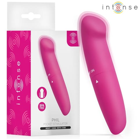 ⁨Intense Fun Toys - Intense - Phil G-Spot Vibrator Pink 13 Cm⁩ w sklepie Wasserman.eu