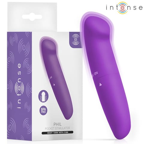 ⁨Intense Fun Toys - Intense - Phil G-Spot Vibrator Purple 13 Cm⁩ w sklepie Wasserman.eu