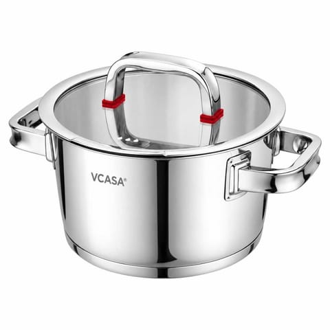 ⁨GARNEK STALOWY Z POKRYWĄ 20cm 3.2L VCASA VC-90104 SIERRA⁩ w sklepie Wasserman.eu