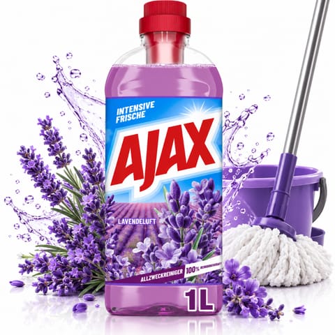 ⁨Ajax Lavender and Magnolia Floor Liquid 1 l⁩ at Wasserman.eu