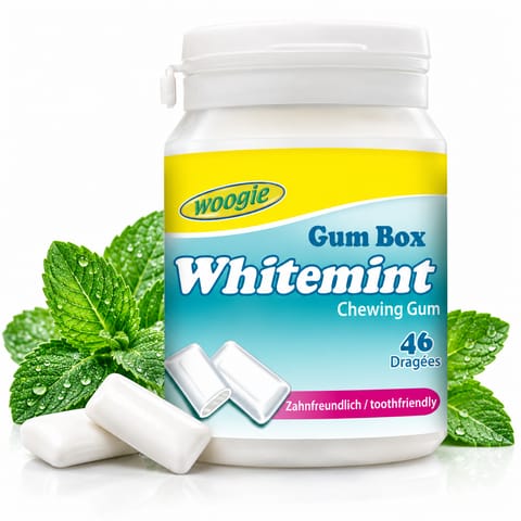 ⁨Woogie Whitemint  Guma do Żucia Miętowa bez Cukru 46 szt.⁩ w sklepie Wasserman.eu