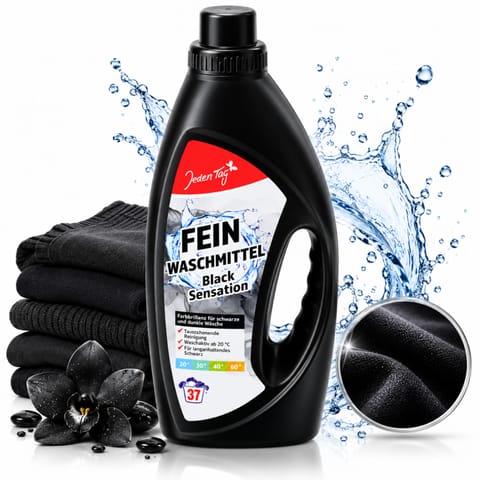 ⁨Jeden Tag  Black Sensation Żel do Prania Tkanin Czarnych 1,5 l⁩ w sklepie Wasserman.eu