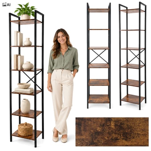 ⁨Regał industrialny loft Norvik Rustic⁩ w sklepie Wasserman.eu