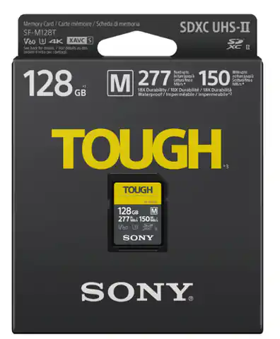 ⁨Sony Tough Memory Card UHS-II 128 GB, micro SDXC, Flash memory class 10⁩ at Wasserman.eu