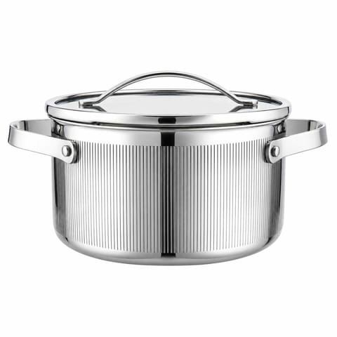 ⁨GARNEK STALOWY Z POKRYWĄ 20cm 3L VCASA VC-90124 VELORA⁩ w sklepie Wasserman.eu