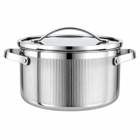 ⁨GARNEK STALOWY Z POKRYWĄ 24cm 5.8L VCASA VC-90125 VELORA⁩ w sklepie Wasserman.eu