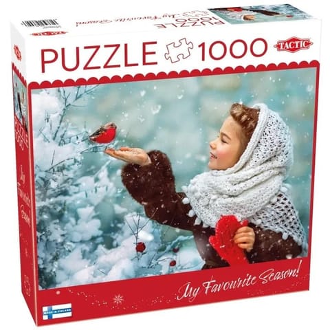 ⁨Puzzle 1000 Girl with Red Mittens⁩ w sklepie Wasserman.eu