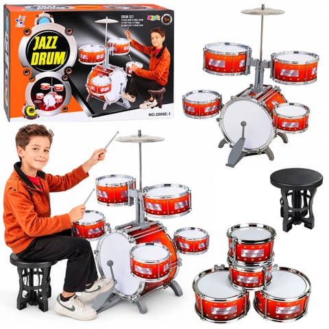 ⁨Large Drums 5 Reels Cymbal Children's Instrument⁩ at Wasserman.eu