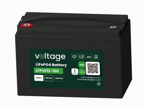 ⁨Akumulator LiFePO4 Voltage 12,8 V 200 Ah LFPVE12-200 Bluetooth, mata grzewcza (Żywotność 5000 cykli)⁩ w sklepie Wasserman.eu