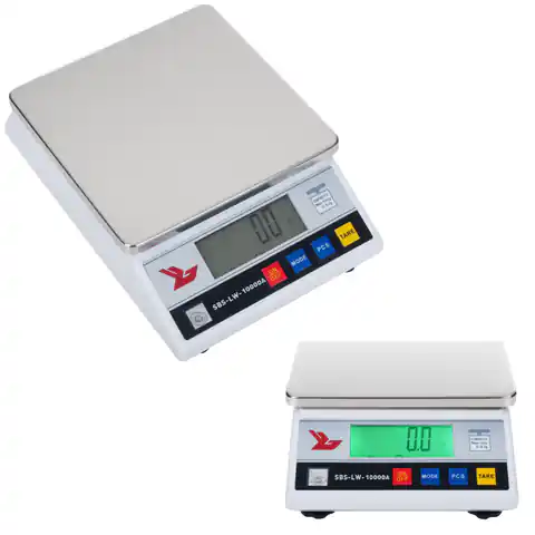 ⁨Precision Precision Balance SBS-LW-10000A LCD 0.1g to 10kg⁩ at Wasserman.eu