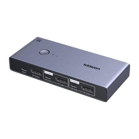 ⁨Przełącznik KVM DisplayPort UGREEN CM695 2 wejścia 1 wyjście⁩ w sklepie Wasserman.eu