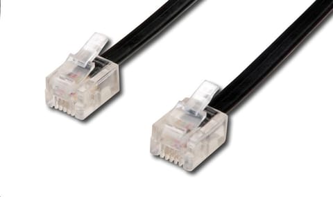 ⁨MicroConnect TEL 6P4C/RJ11Black 3m⁩ w sklepie Wasserman.eu