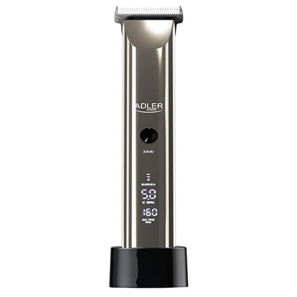 ⁨Adler Hair Clipper AD 2834 Cordless or corded, Number of length steps 4, Silver/Black⁩ w sklepie Wasserman.eu